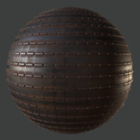 Dash Lined Metal PBR Material