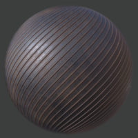 Rusting Lined Metal 2 PBR Material