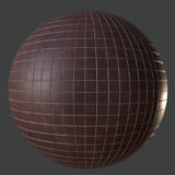 Rich Brown Tile PBR Material