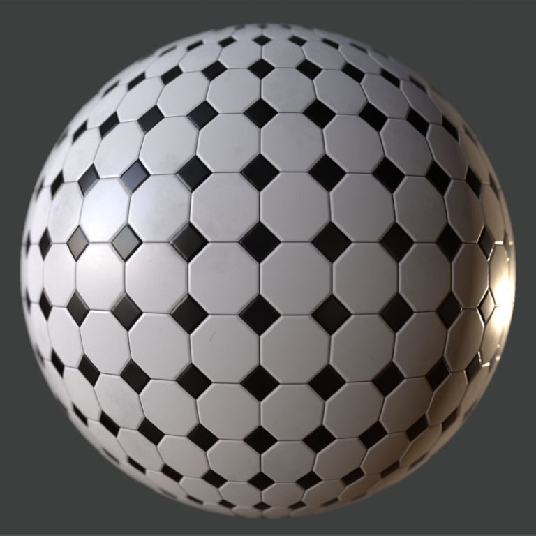 Vintage Tile PBR Material