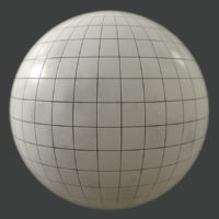 Base White Tile PBR Material