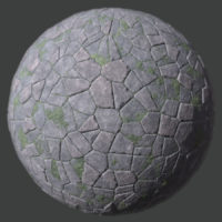 Angled Blocks Vegetation PBR Material