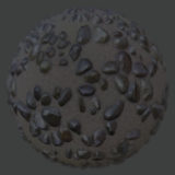 Wet Stones with Sand PBR Material