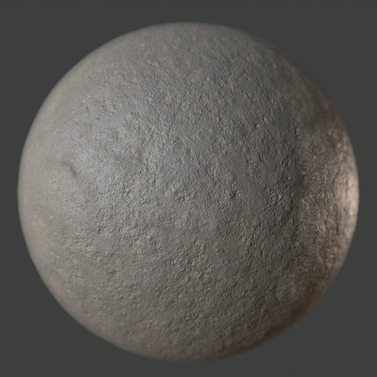 Lumpy Wet Concrete PBR Material