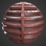 Ribbed Chipped Metal PBR Materials