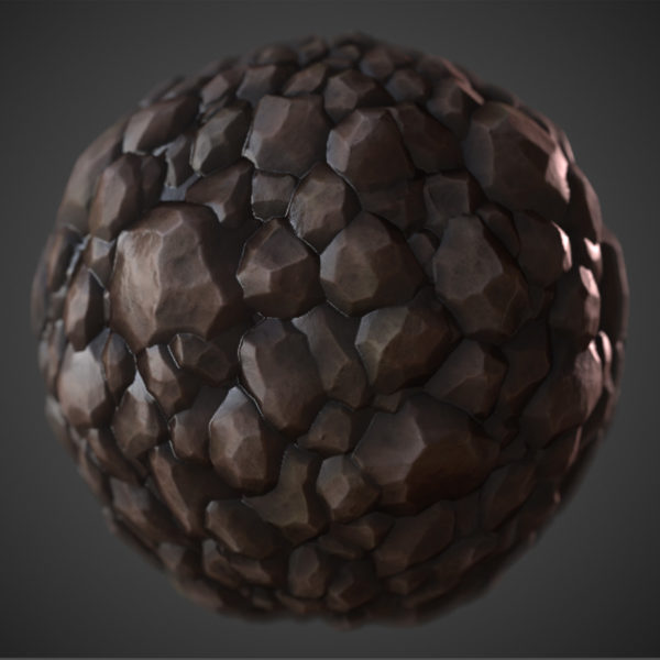 Chiseled Cobble PBR Material