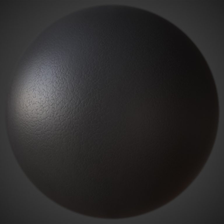 Black Leather PBR Material