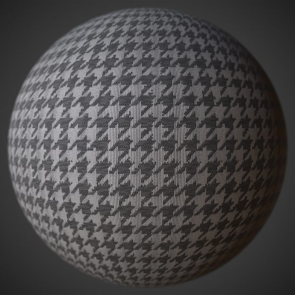 Houndstooth Fabric Weave PBR Material