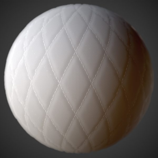 White Quilted Diamond PBR Material