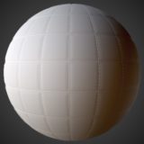 White Quilted Fabric PBR Material