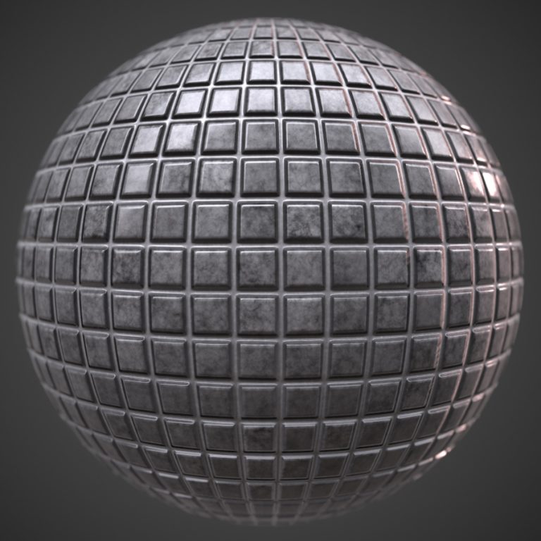 Glossy Marble Tile PBR Material