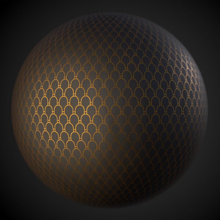 Classy Art Deco Wallpaper PBR Material