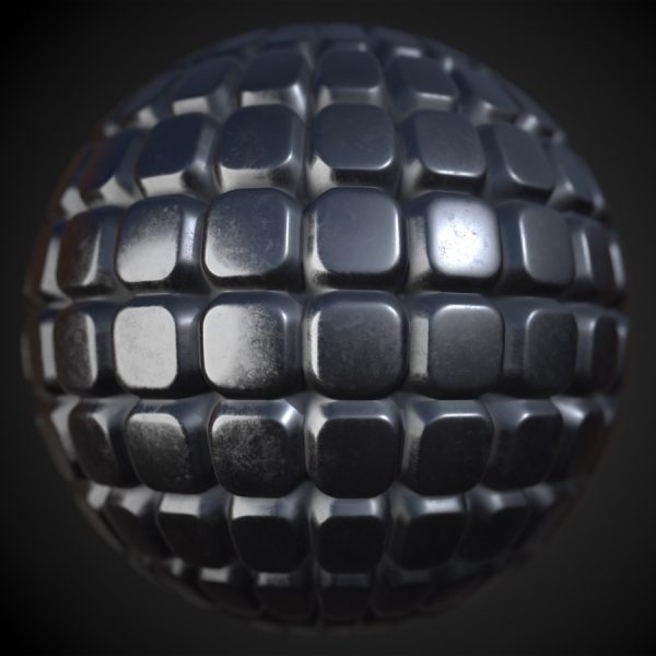 Rounded Metal Cubes PBR Material