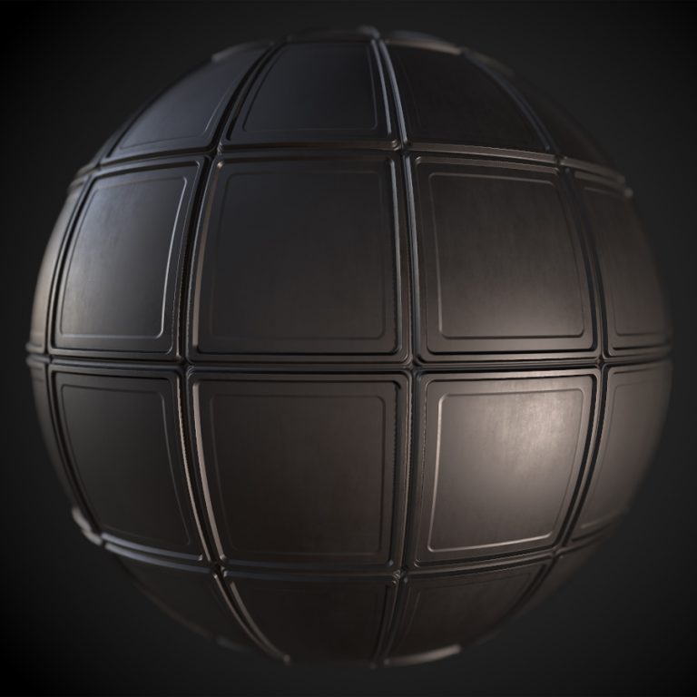 Aluminum Squares PBR Material