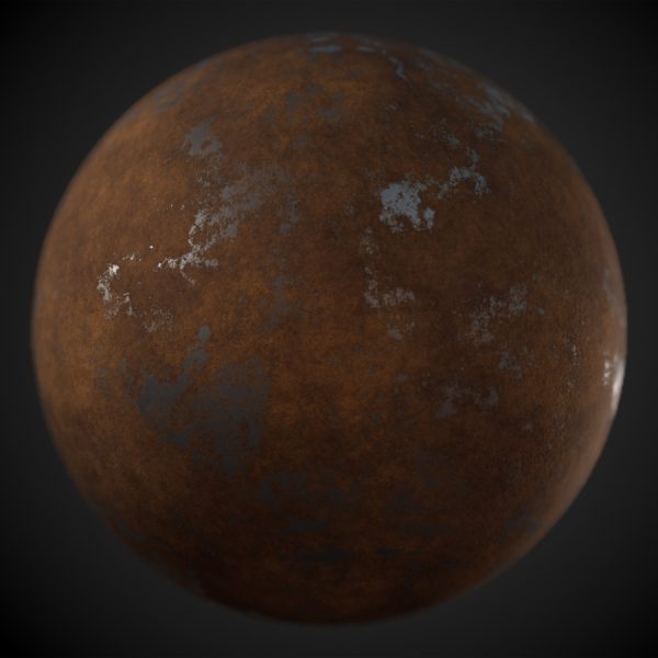 Heavily Rusted Metal PBR Material