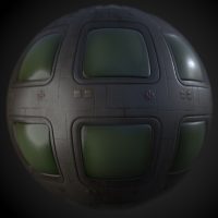 Old Console Monitor PBR Material