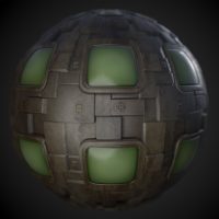Space Ship Monitor PBR Material