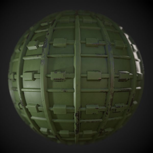Painted Metal Reinforced PBR Material