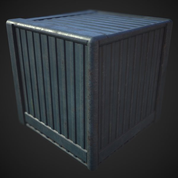 Metal Shipping Container PBR Material