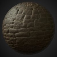 Worn Smooth Stonework PBR Material