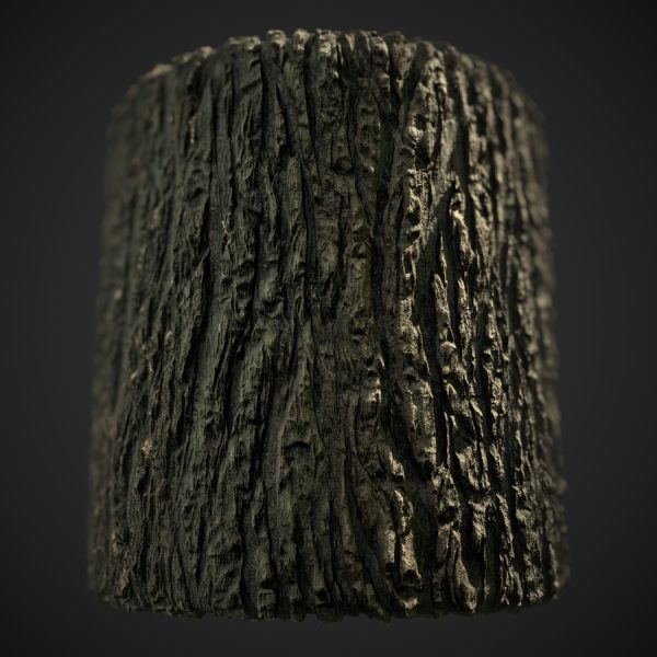 Ash Tree Bark PBR Material