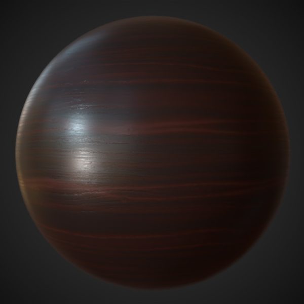 Dark Wood Stain PBR Material