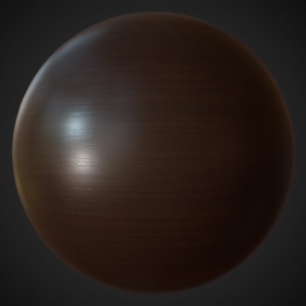 Semi-Gloss Wood PBR Material