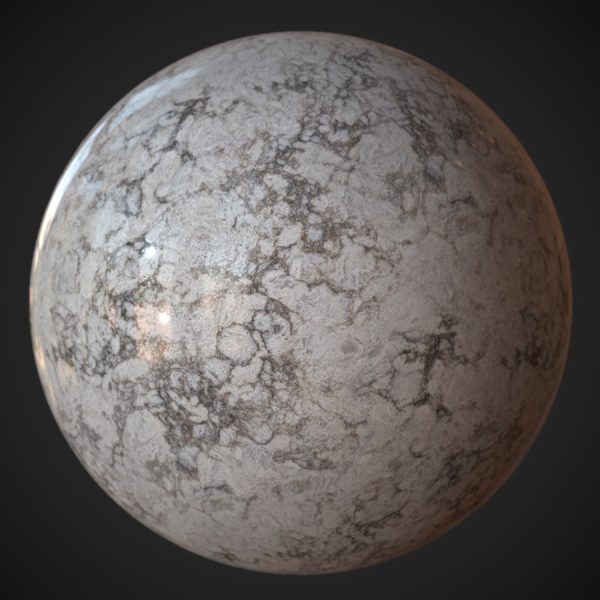 Cloudy Veined Quartz Light PBR Material