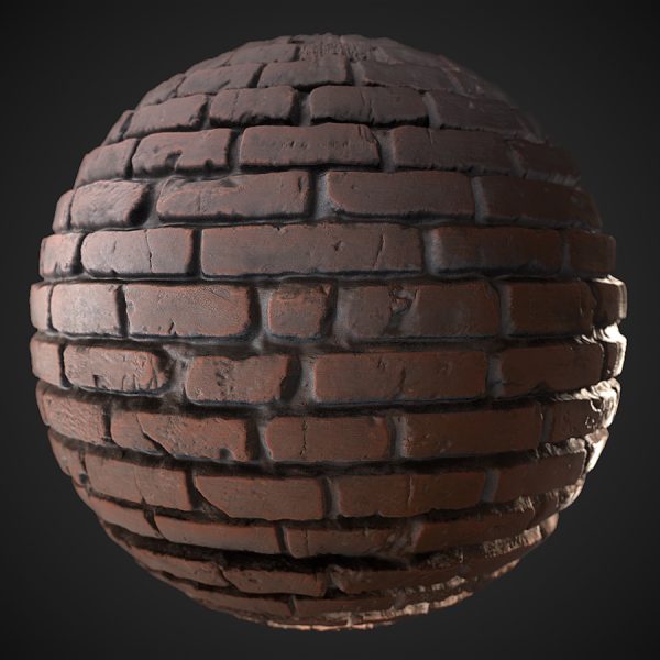 Alley Brick Wall PBR Material