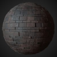 Dark Worn Stonework PBR Material