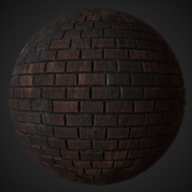 Old Subway Brick PBR Material