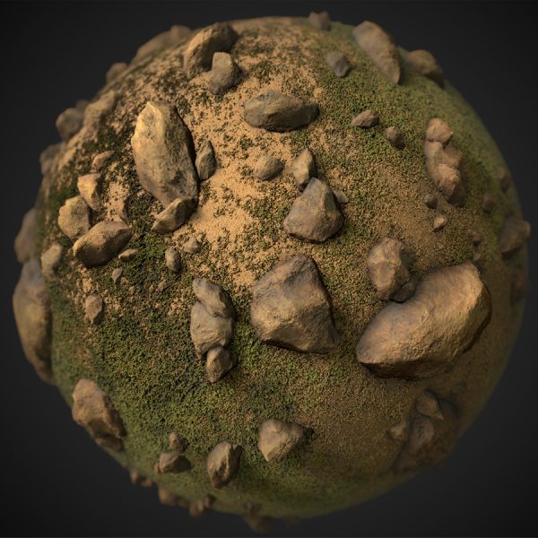 Rocky Rugged Terrain PBR Material