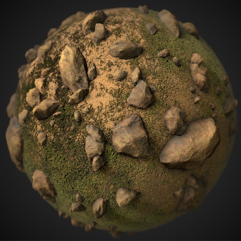 Rocky Rugged Terrain PBR Material