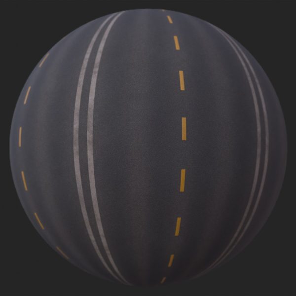 Highway Lanes PBR Material