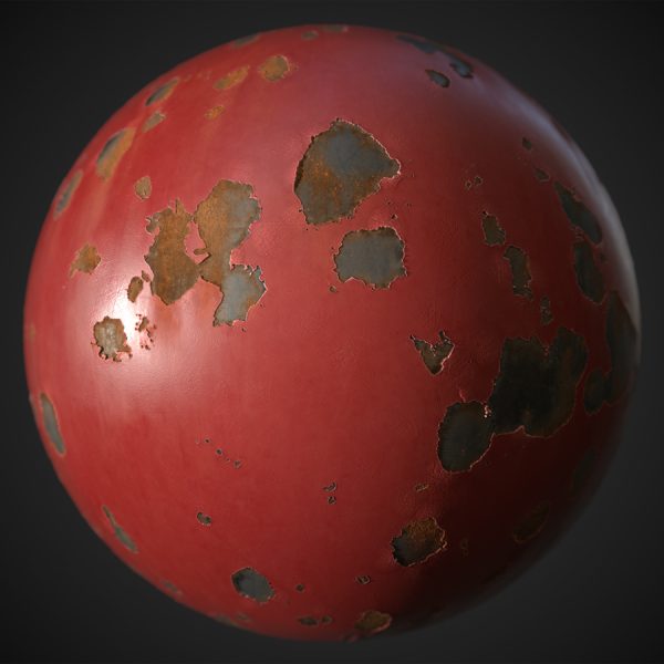 Peeling Painted Metal PBR Material