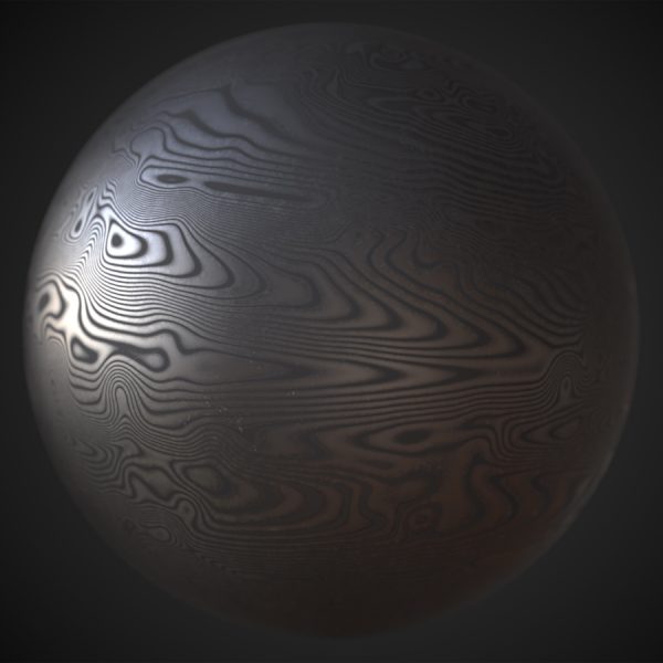 Damascus Steel PBR Material