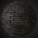 Thin Moist Brickwork PBR Material Thin Moist Brickwork PBR Material