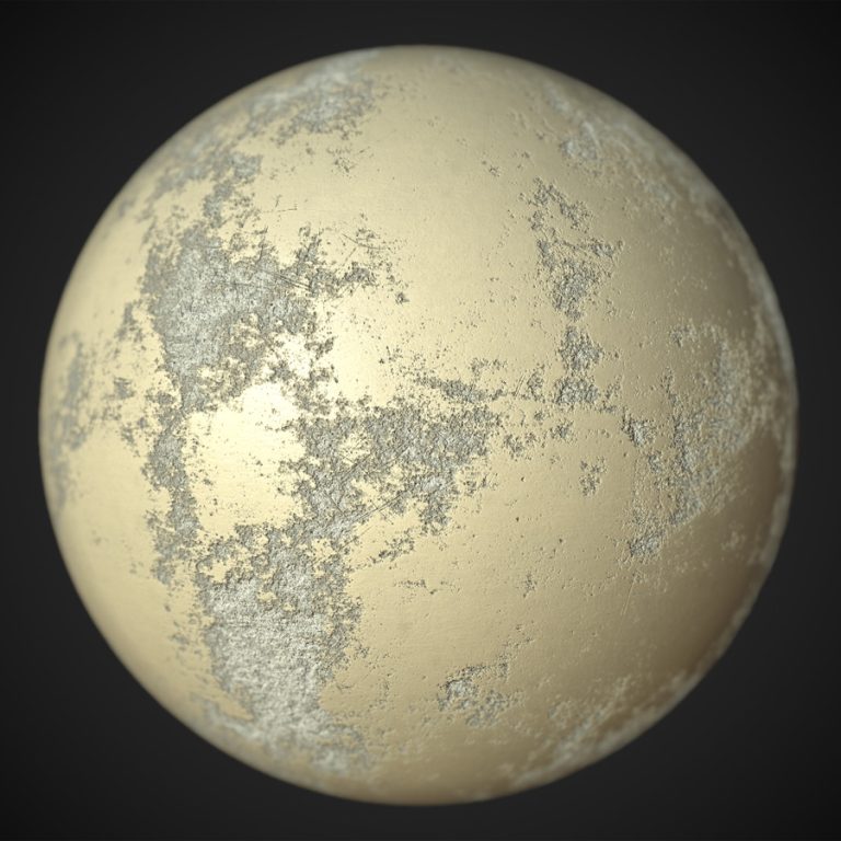 Painted Damaged Concrete PBR Material