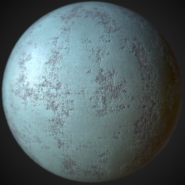 Painted Worn Concrete PBR Material