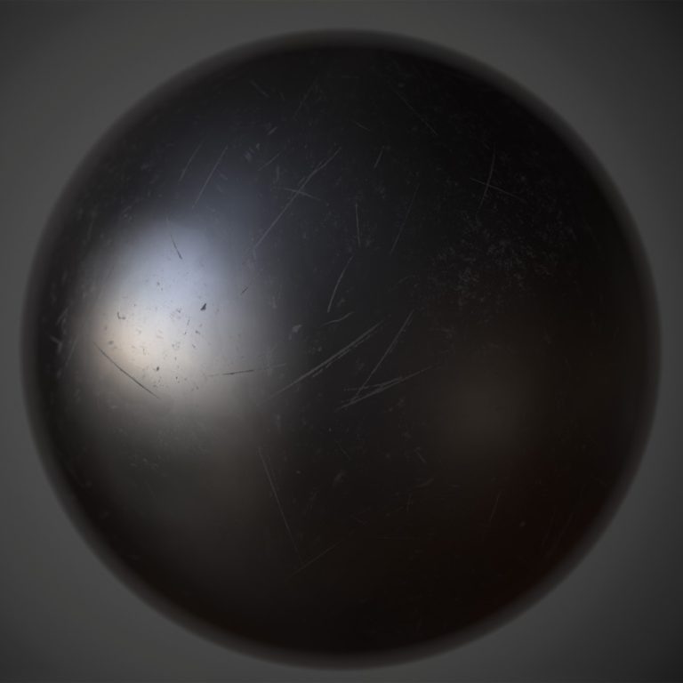 Scratched Metal PBR Material