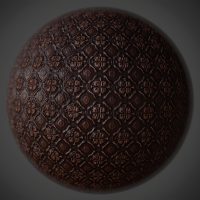 Fancy Carved Wood PBR Material